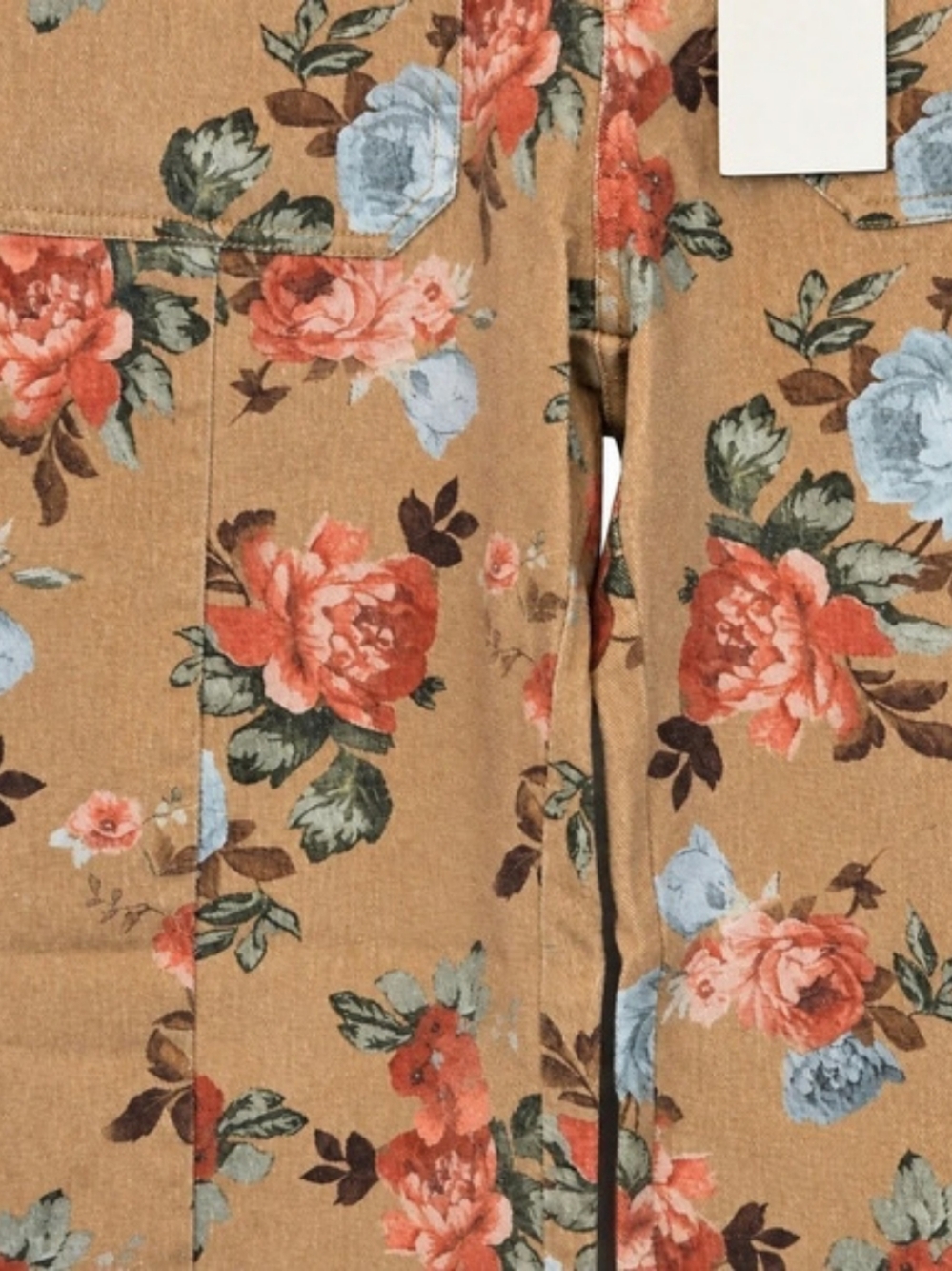 Flamingals Floral Wide Leg Pants in Brown & RedNWT - Picture 2 of 5